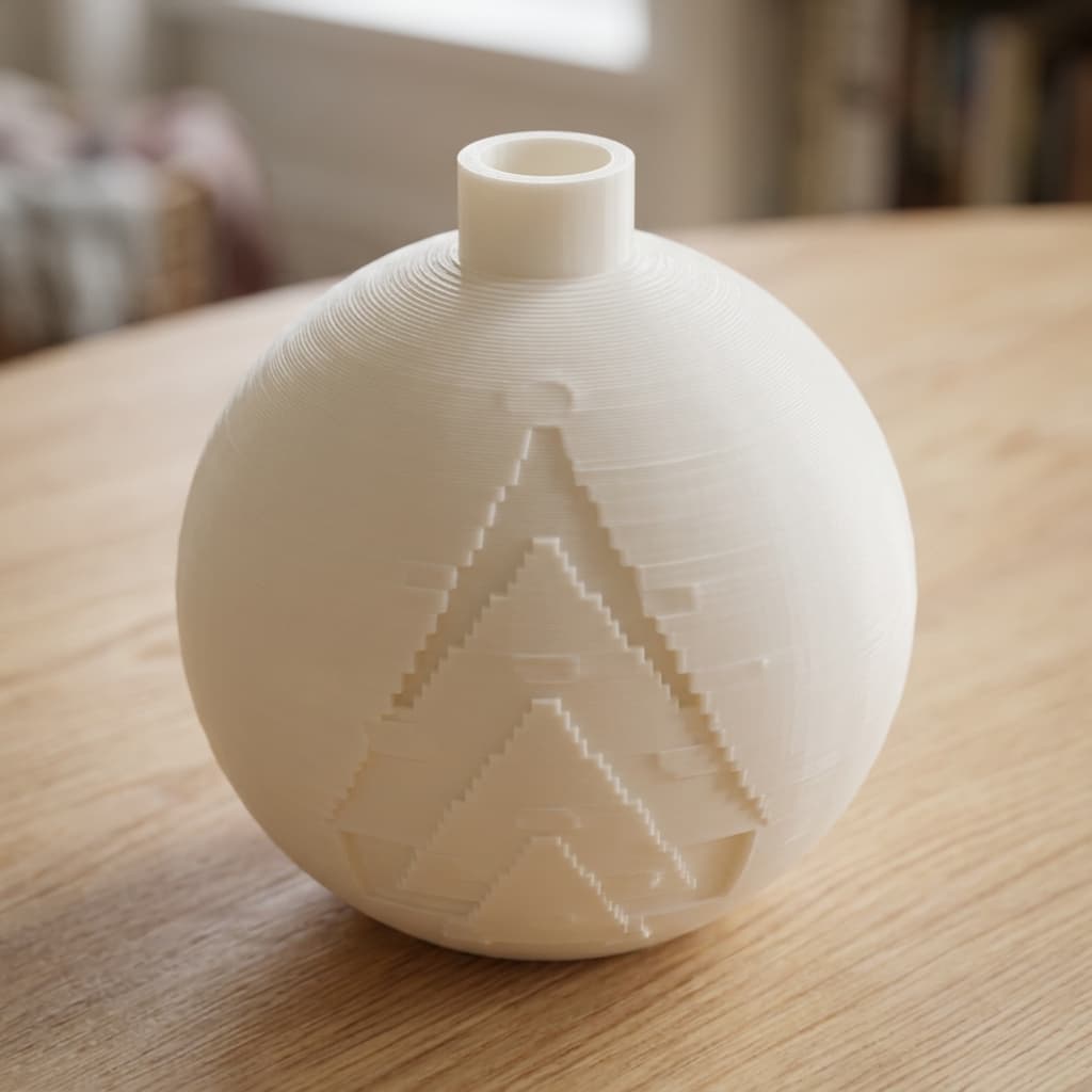 Bola de Navidad oscura con abeto